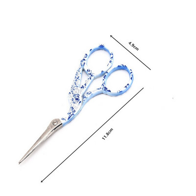 5 tipuri de broderie albastru și alb porțelan model foarfece punct de cruce european clasic bricolaj croitorie vintage foarfece