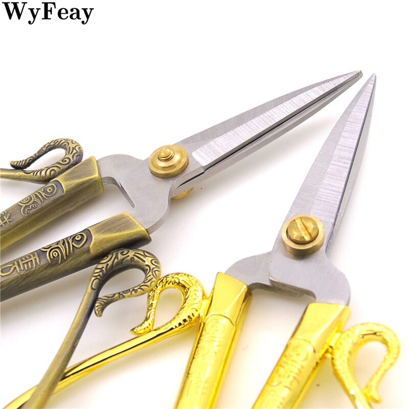 Ευρωπαϊκό ρετρό vintage ψαλίδι αντίκες ραπτικά εργαλεία Golden Cute Tailor Scissor Κόφτης σταυροβελονιάς Κεντήματα Κεντήματα