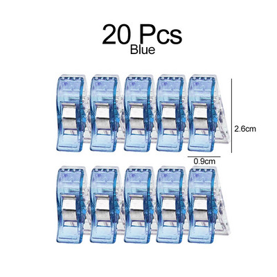 50/20/10 Vnt Siuvimo segtukai Plastikiniai spaustukai Skiautiniai Mezgimas Nerimas Mezgimas Apsauginės segtukai Įvairių spalvų segtukai „Pasidaryk pats“