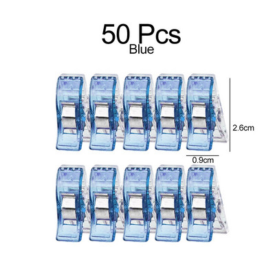 50/20/10 Vnt Siuvimo segtukai Plastikiniai spaustukai Skiautiniai Mezgimas Nerimas Mezgimas Apsauginės segtukai Įvairių spalvų segtukai „Pasidaryk pats“