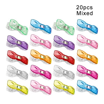 50/20/10 Vnt Siuvimo segtukai Plastikiniai spaustukai Skiautiniai Mezgimas Nerimas Mezgimas Apsauginės segtukai Įvairių spalvų segtukai „Pasidaryk pats“