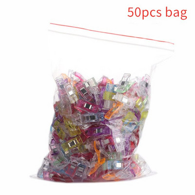 20/50/100 buc cleme de cusut din plastic bricolaj crafting croșetat tricotat cleme de îmbrăcăminte culori asortate clemă pentru matlasare de fixare