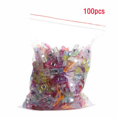 20/50/100 buc cleme de cusut din plastic bricolaj crafting croșetat tricotat cleme de îmbrăcăminte culori asortate clemă pentru matlasare de fixare