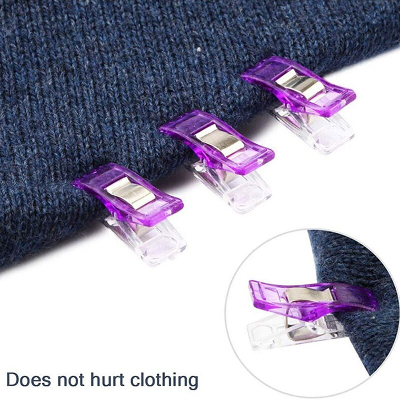20/50/100 buc cleme de cusut din plastic bricolaj crafting croșetat tricotat cleme de îmbrăcăminte culori asortate clemă pentru matlasare de fixare