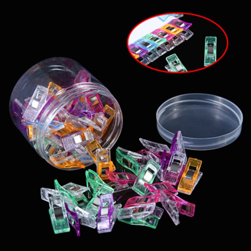 20/50/100 buc cleme de cusut din plastic bricolaj crafting croșetat tricotat cleme de îmbrăcăminte culori asortate clemă pentru matlasare de fixare