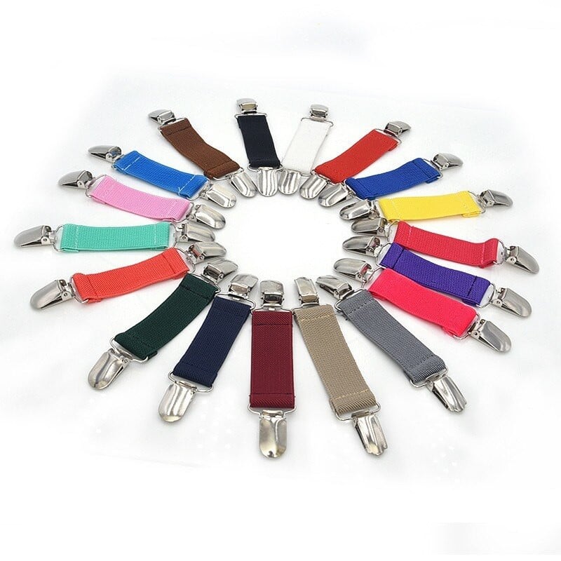 Metalinės elastinės suknelės kelnių segtukai neslystantys drabužiai, juosmens ilgintuvai, drabužių segtukai daugiafunkciai, skirti fiksuotai patalynei, sofai, pirštinėms