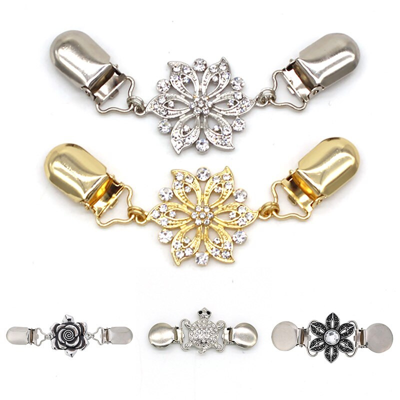 Vintage kardigan kopča galanterija vještački dijamant u obliku cvijeta šal kopča kopča prsluk kopča šivanje odjeće kopča za odjeću ukrasi
