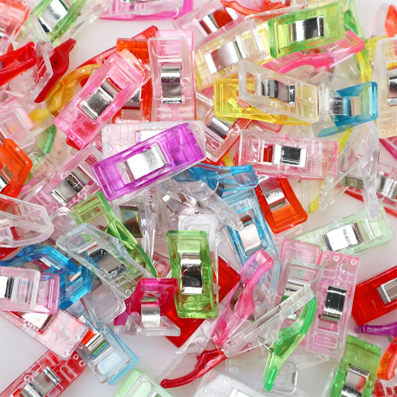 25/45/95 tk Õmblusklambrid Plastikklambrid Teppimine Meisterdamine Heegeldamine Kudumine Turvaklambrid Erinevad värvid Köitmisklambrid Paber