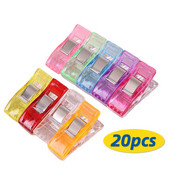 20db Többcélú varrókapcsok színes kapcsok műanyag kézműves horgolás kötés biztonsági kapcsok válogatott színű kötőkapcsok papír