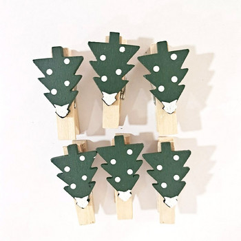 MIX Черни, цветни дървени щипки за дрехи Аксесоари за украса на офис парти Колчета за закачване на снимки Направи си сам Коледни щипки за дрехи