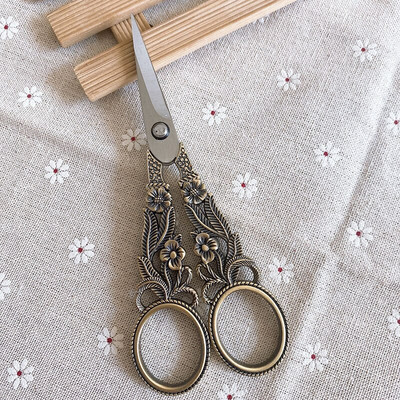 Foarfece vintage din oțel inoxidabil pentru tăiere țesături Foarfece pentru broderie Foarfece de croitorie Foarfece pentru ață Instrumente pentru foarfece de cusut