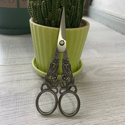 Foarfece vintage din oțel inoxidabil pentru tăiere țesături Foarfece pentru broderie Foarfece de croitorie Foarfece pentru ață Instrumente pentru foarfece de cusut