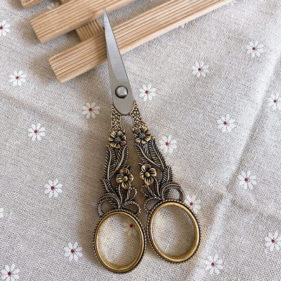 Foarfece vintage din oțel inoxidabil pentru tăiere țesături Foarfece pentru broderie Foarfece de croitorie Foarfece pentru ață Instrumente pentru foarfece de cusut