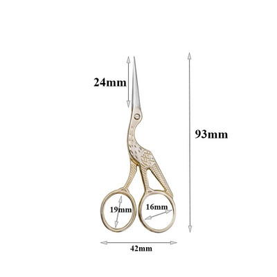 Издръжливи реколта от неръждаема стомана Класически ножици за бродерия Ножици за нокти Щъркел Ножици Ножици за шиене Плат Професионални