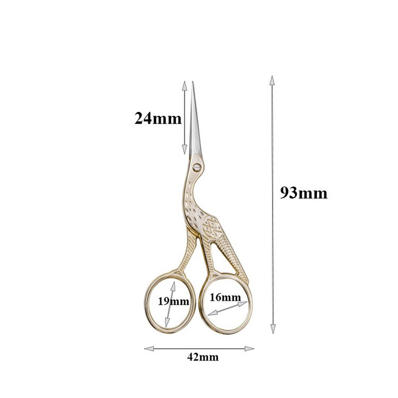 Издръжливи реколта от неръждаема стомана Класически ножици за бродерия Ножици за нокти Щъркел Ножици Ножици за шиене Плат Професионални