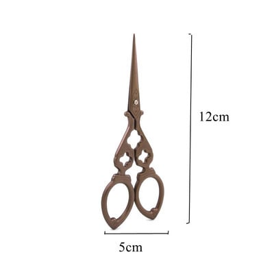 Praktične starinske škare za tikvice Antikne škare za vez od nehrđajućeg čelika Retro dizajn Rezanje po mjeri Rukotvorine Alat za škare