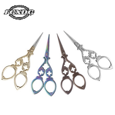 Dropship Suppliers Craft Scissors for Metal Embroidery Sewing Scissors Professional Small Gold Scissors for Fabric Cloth Cutter