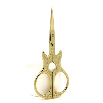 European Style Craft Scissors 4Colour Guitar DIY Sharp Vintage Sewing Scissors Gold Tailor Scissors Styling Supplies for Sewing