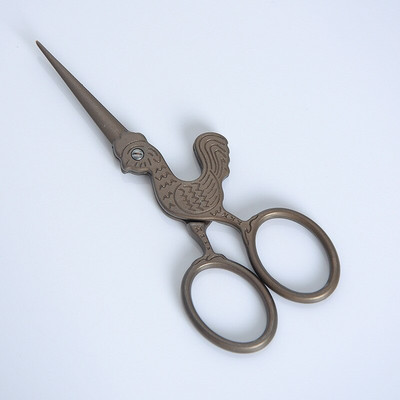 Čínsky dizajn 12 zverokruhu Zlaté retro nožnice Šijacie nástroje z nehrdzavejúcej ocele Remeselné nožnice na šitie krížikového stehu Priadza