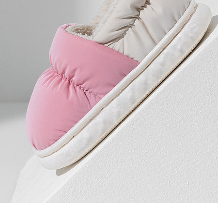 Μονόχρωμες παντόφλες σπιτιού για αγόρια με ζεστή φόδρα