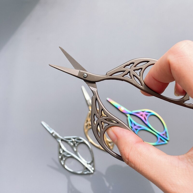 1 buc foarfece din oțel inoxidabil european vintage foarfece antice pentru broderie foarfece de cusut pentru croitorie pentru croitorie