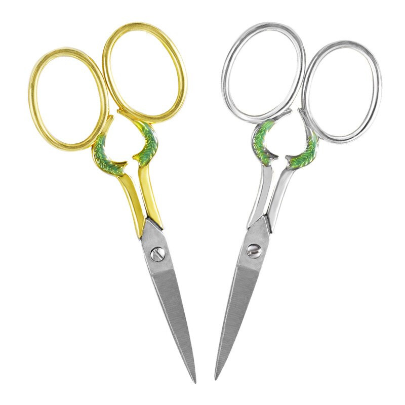 Foarfece de croitori retro cu punct de cruce Foarfece de epocă antice cu ață de broderie Foarfece de cusut pentru cusut artizanal de uz casnic