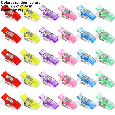 30/50 tk Mitmeotstarbelised teppimisklambrid Õmblusklambrid Väikesed plastklambrid kangaste õmblemiseks isetegemiseks meisterdamiseks 2,7x1x1,5 cm