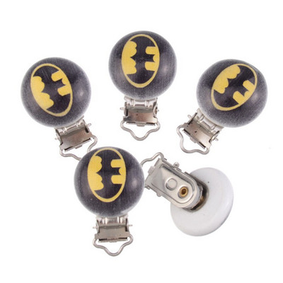 5 бр. Щипки за бебешки залъгалки Прекрасна мишка Бяло дърво Метални държачи Сладки закопчалки за залъгалка за бебета Забавни аксесоари 4,8x2,9 см