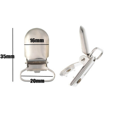 5 buc. Clip pentru suzetă Suzetă din metal, fără plumb