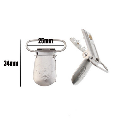 5 buc. Clip pentru suzetă Suzetă din metal, fără plumb