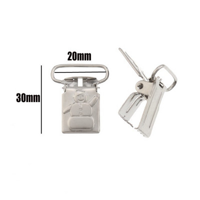 5 buc. Clip pentru suzetă Suzetă din metal, fără plumb