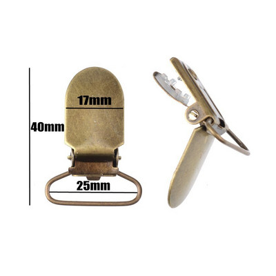 5 buc. Clip pentru suzetă Suzetă din metal, fără plumb