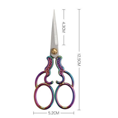 Profesionalios nerūdijančio plieno siuvimo žirklės vintažinės siuvinėjimo amatų siuvimo siūlų siūlų žirklės