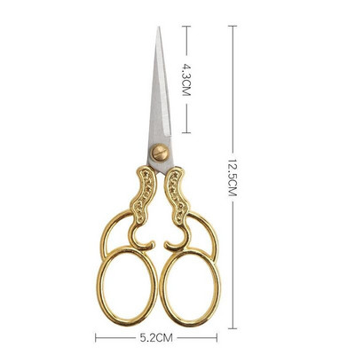 Profesionalios nerūdijančio plieno siuvimo žirklės vintažinės siuvinėjimo amatų siuvimo siūlų siūlų žirklės