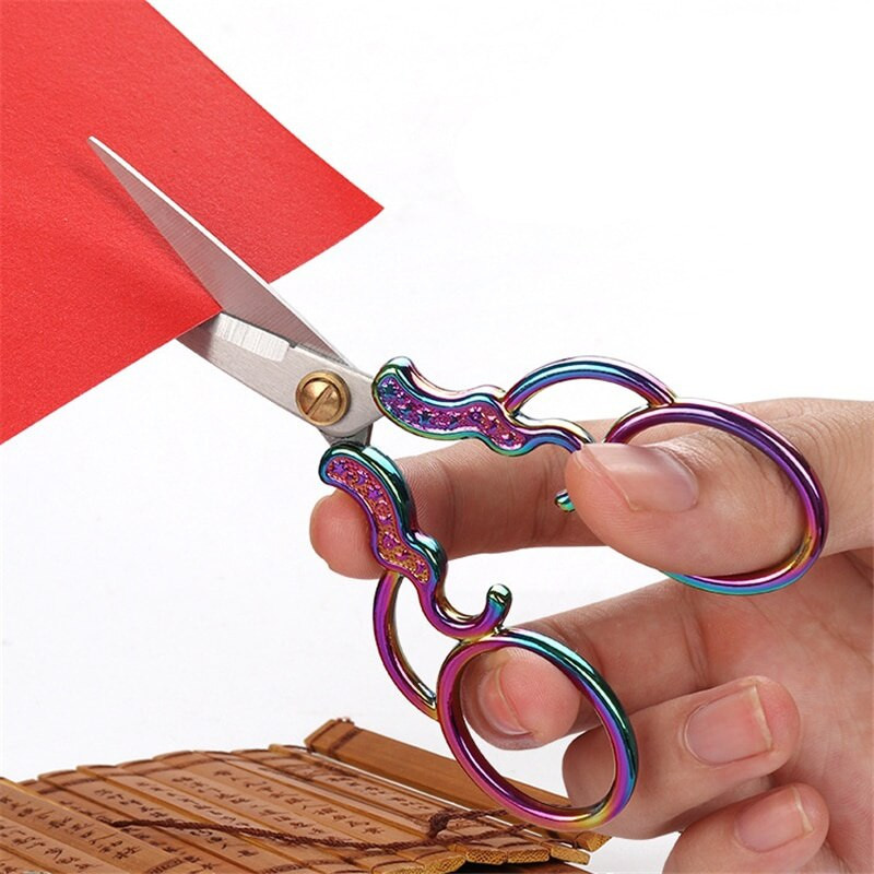 Profesionalios nerūdijančio plieno siuvimo žirklės vintažinės siuvinėjimo amatų siuvimo siūlų siūlų žirklės