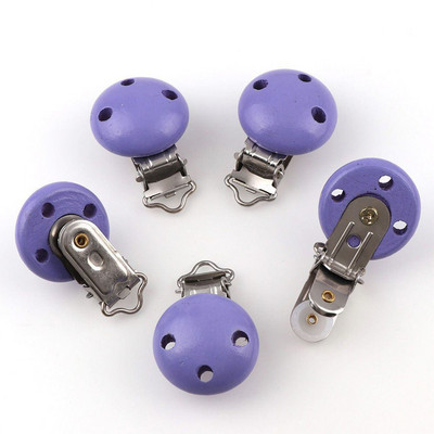 5 bucăți/lot 14 culori, metal, lemn, copii, suzetă, suport pentru cleme, sugari, rotunde, cleme, accesorii, accesorii