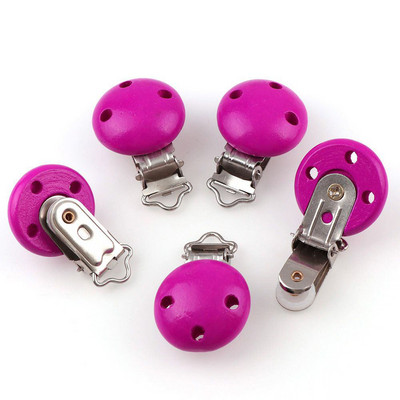 5 bucăți/lot 14 culori, metal, lemn, copii, suzetă, suport pentru cleme, sugari, rotunde, cleme, accesorii, accesorii