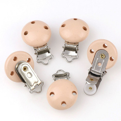 5 bucăți/lot 14 culori, metal, lemn, copii, suzetă, suport pentru cleme, sugari, rotunde, cleme, accesorii, accesorii