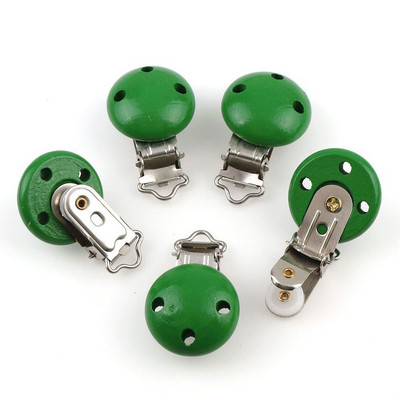 5 bucăți/lot 14 culori, metal, lemn, copii, suzetă, suport pentru cleme, sugari, rotunde, cleme, accesorii, accesorii