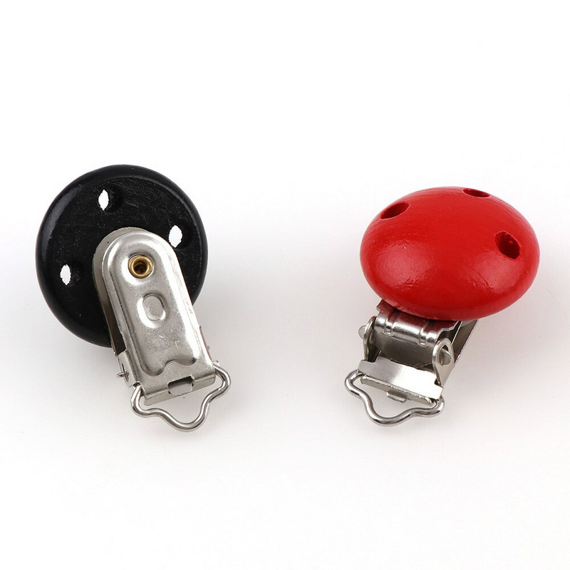 5 bucăți/lot 14 culori, metal, lemn, copii, suzetă, suport pentru cleme, sugari, rotunde, cleme, accesorii, accesorii