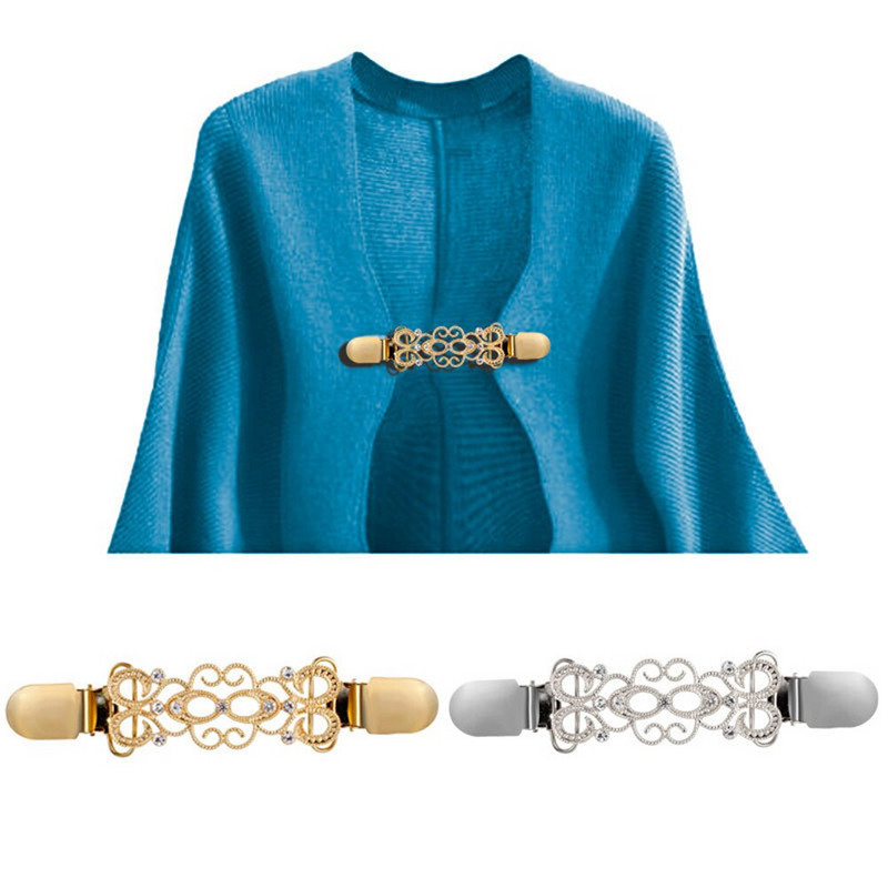 Horúci výpredaj 1ks kardigan kačacie klipy spona z zliatiny šál blúzka sveter látka košeľa golier držiak klip príslušenstvo vysoká kvalita