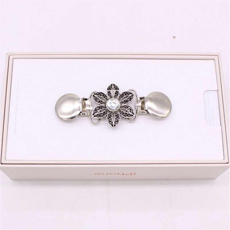 Karštas išpardavimas 1 vnt. megztinis, ančių segtukai, užsegimas krištolo skara Palaidinė Megztinis Audinys marškinių apykaklės laikiklis spaustuko priedai Aukštos kokybės