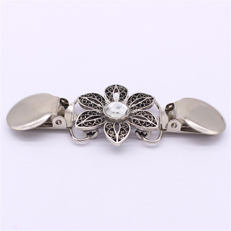 Karštas išpardavimas 1 vnt. megztinis, ančių segtukai, užsegimas krištolo skara Palaidinė Megztinis Audinys marškinių apykaklės laikiklis spaustuko priedai Aukštos kokybės