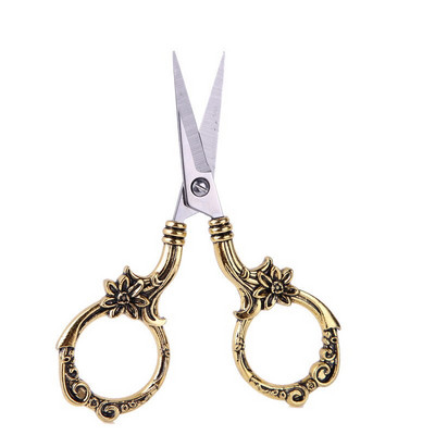 Foarfece mici ascuțite de 8,9 cm pentru metal, argintiu, auriu, din oțel inoxidabil, pentru artizanat, bricolaj, bricolaj, cusut, foarfece pentru punct de cruce