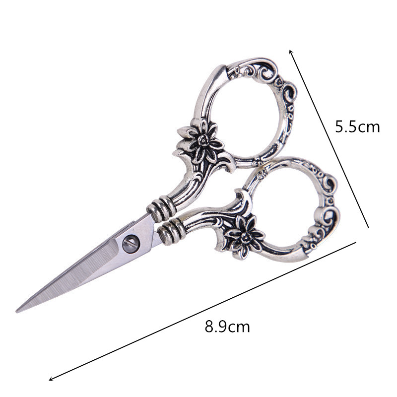 Foarfece mici ascuțite de 8,9 cm pentru metal, argintiu, auriu, din oțel inoxidabil, pentru artizanat, bricolaj, bricolaj, cusut, foarfece pentru punct de cruce