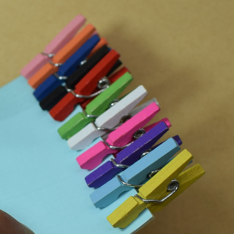50 ks 35X7MM nové mini drevené sponky na papier na poznámky na správy, drevené sponky na fotografie, štipce na bielizeň, dekorácie, kolíky