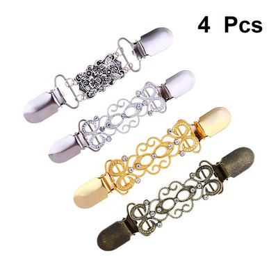 Sweater Cardigan Clips Sweater Cardigan Collar Shawl Clasps Cardigans Closures Shirt Dress Collar Buckle for Clothing Decoration