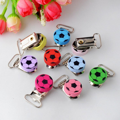 Besplatna dostava 5 kom. Stezaljke za dudu za bebu Drveni crtani uzorak mješovitih boja Slatke kopče za dudu za dojenčad F0855-F0869