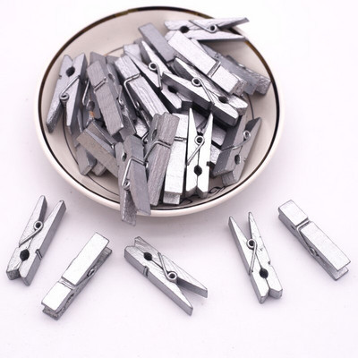 35 mm värvilised puidust klambrid fotolõksuklambrid, naelad, käsitöö, kingitus lapsele.