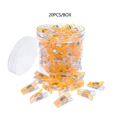 20 TK mitmeotstarbelised õmblusklambrid Väikesed plastkangaklambrid Õmblusklambrid Erksavärvilised teppimisklambrid iseõmblemiseks ja köitmiseks